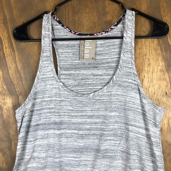 Anthropologie Dolan Womens Shirt Gray Tank Top Heathered Stretch Medium - Picture 2 of 10